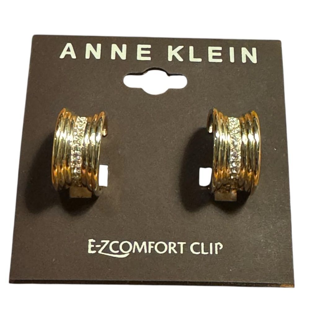 Anne Klein Silver tone Clip-On Earrings